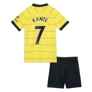 camiseta de futbol Chelsea N'Golo Kanté 7 Segunda Equipación Niño Kit 2021-22