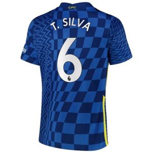 camiseta de futbol Chelsea T.Silva 6 Primera Equipación 2021 2022