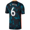 camiseta de futbol Chelsea T.Silva 6 Tercera Equipación 2021 2022