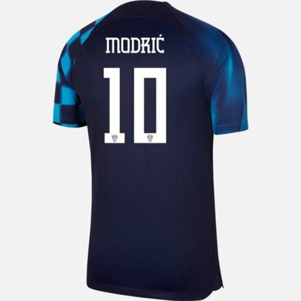 camiseta de futbol Croacia Luka Modrić 10 Segunda Equipación 2022
