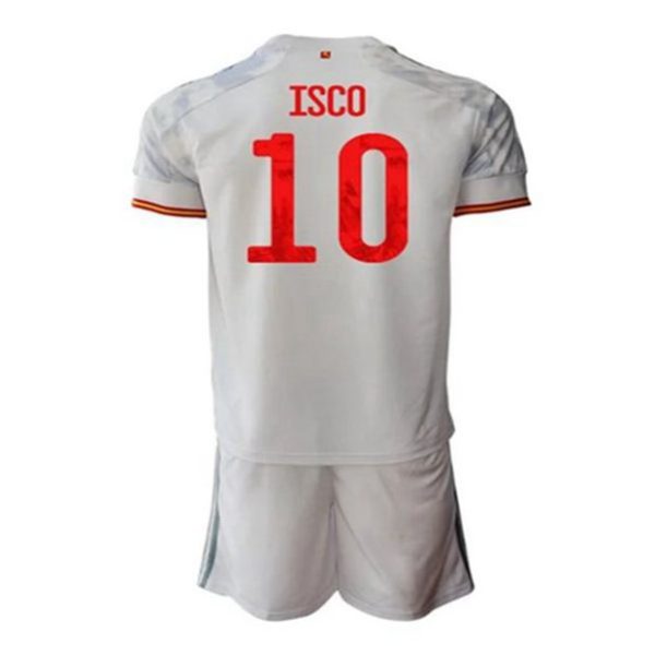 camiseta de futbol España Isco Biography 10 Segunda Equipación 2021