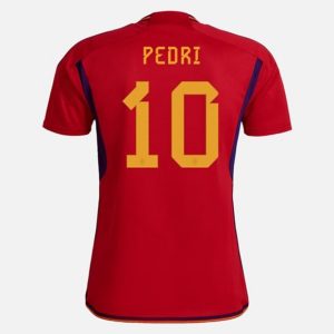 camiseta de futbol España Pedri 10 Primera Equipación 2022