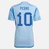 camiseta de futbol España Pedri 10 Segunda Equipación 2022