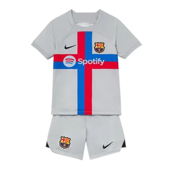 camiseta de futbol FC Barcelona Ansu Fati 10 Tercera Equipación Niño Kit 2022-23