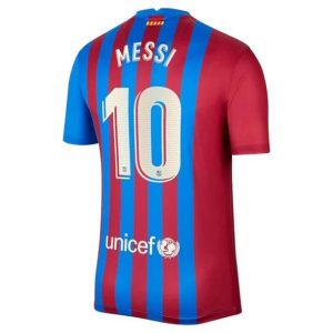camiseta de futbol FC Barcelona Lionel Messi 10 Primera Equipación 2021 2022