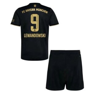 camiseta de futbol FC Bayern Munich Robert Lewandowski 9 Segunda Equipación Niño Kit 2021-22