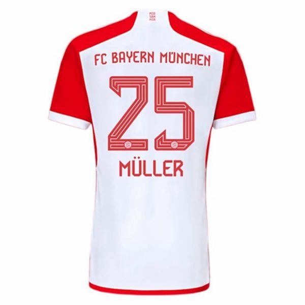 camiseta de futbol FC Bayern Munich Thomas Müller 25 Primera Equipación 2023-2024