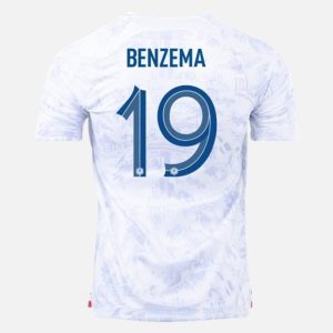 camiseta de futbol Francia Benzema 19 Segunda Equipación 2022