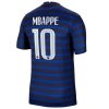 camiseta de futbol Francia Kylian Mbappé 10 Primera Equipación 2021