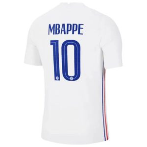 camiseta de futbol Francia Kylian Mbappé 10 Segunda Equipación 2021