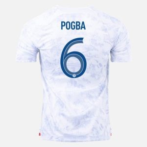 camiseta de futbol Francia Paul Pogba 6 Segunda Equipación 2022