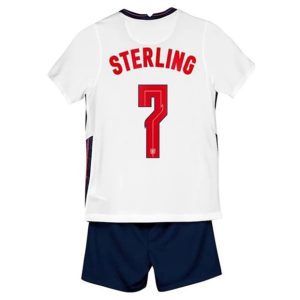 camiseta de futbol Inglaterra Raheem Sterling 7 Primera Equipación Niño Kit 2021