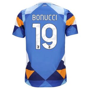 camiseta de futbol Juventus 2022-23 Fourth Leonardo Bonucci 19 Primera Equipación