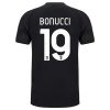 camiseta de futbol Juventus Leonardo Bonucci 19 Segunda Equipación 2021 2022