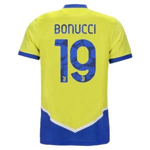 camiseta de futbol Juventus Leonardo Bonucci 19 Tercera Equipación 2021 2022