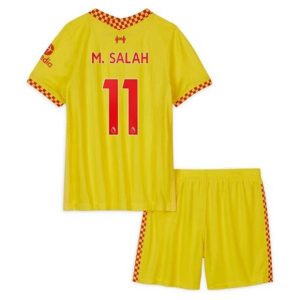 camiseta de futbol Liverpool M.Salah 11 Tercera Equipación Niño Kit 2021-22
