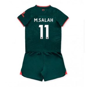 camiseta de futbol Liverpool M.Salah 11 Tercera Equipación Niño Kit 2022-23