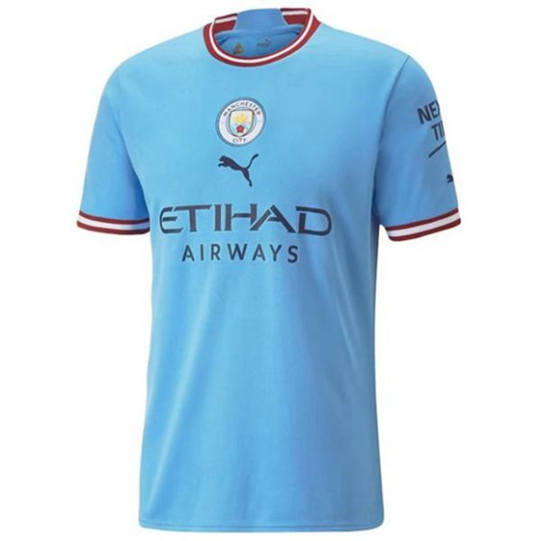 camiseta de futbol Manchester City Erling Haaland 9 Primera Equipación 2022-23