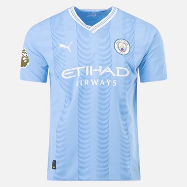 camiseta de futbol Manchester City Erling Haaland 9 Primera Equipación 2023-24