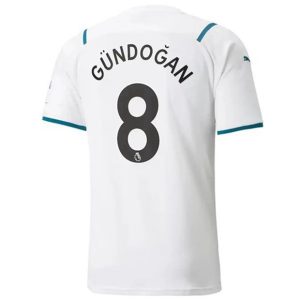 camiseta de futbol Manchester City İlkay Gündoğan 8 Segunda Equipación 2021 2022