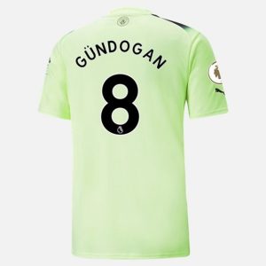 camiseta de futbol Manchester City İlkay Gündoğan 8 Tercera Equipación 2022 2023