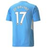 camiseta de futbol Manchester City Kevin De Bruyne 17 Primera Equipación 2021 2022