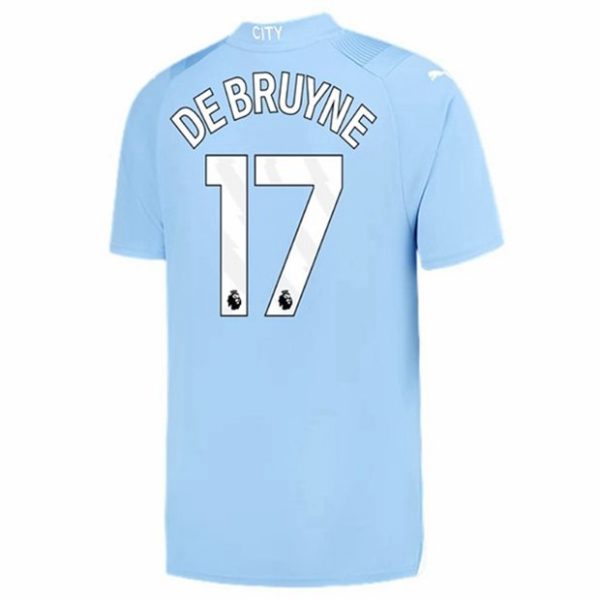 camiseta de futbol Manchester City Kevin De Bruyne 17 Primera Equipación 2023-2024