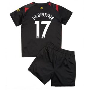 camiseta de futbol Manchester City Kevin De Bruyne 17 Segunda Equipación Niño Kit 2022-2023