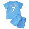 camiseta de futbol Manchester City Raheem Sterling 7 Primera Equipación Niño Kit 2021-22