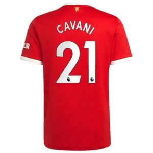 camiseta de futbol Manchester United Edinson Cavani 21 Primera Equipación 2021 2022