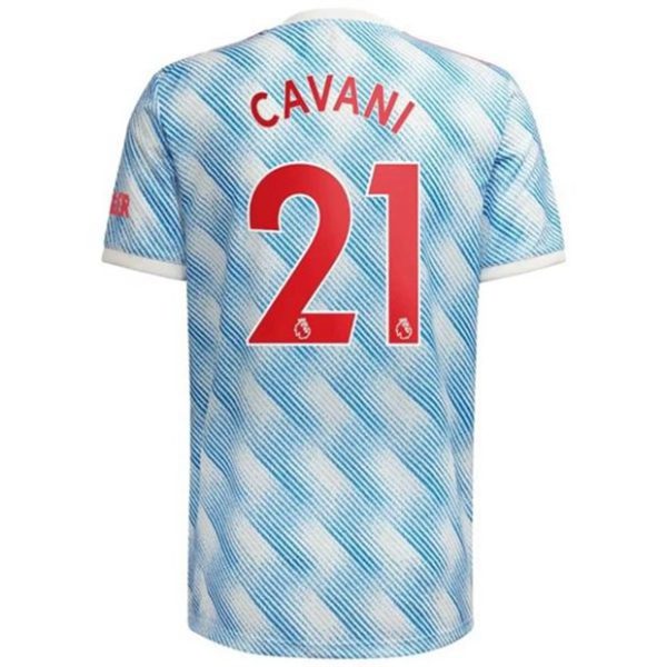 camiseta de futbol Manchester United Edinson Cavani 21 Segunda Equipación 2021 2022