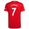 camiseta de futbol Manchester United Edinson Cavani 7 Primera Equipación 2021 2022