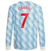 camiseta de futbol Manchester United Edinson Cavani 7 Segunda Equipación 2021 2022 - Manga Larga
