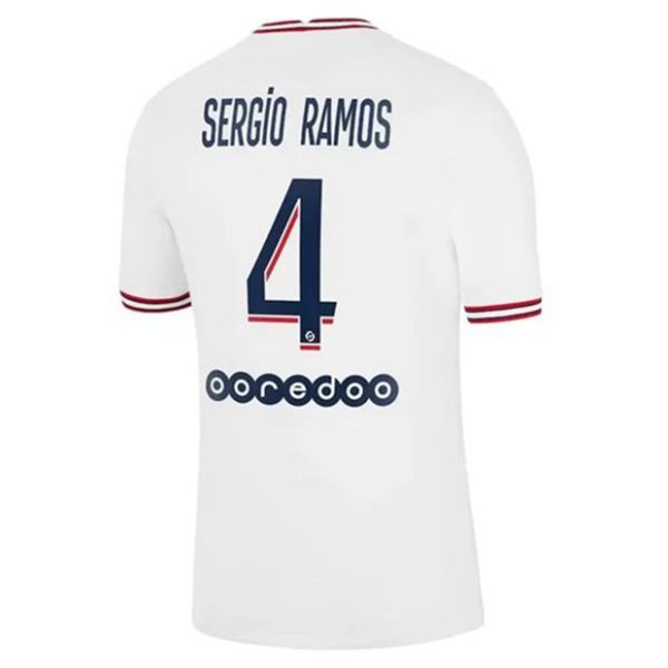camiseta de futbol Paris Saint Germain PSG Fourth Sergio Ramos 4 Primera Equipación 2021 2022