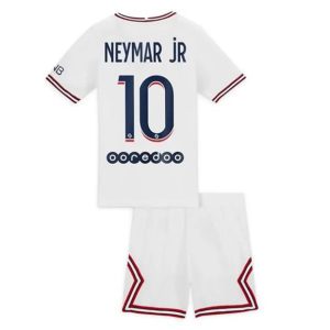 camiseta de futbol Paris Saint Germain PSG Neymar Jr 10 Fourth Primera Equipación Niño Kit 2021-22