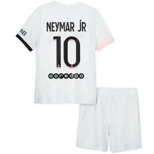 camiseta de futbol Paris Saint Germain PSG Neymar Jr 10 Segunda Equipación Niño Kit 2021-22
