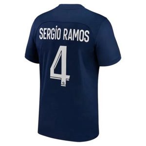 camiseta de futbol Paris Saint Germain PSG Sergio Ramos 4 Primera Equipación 2022-23