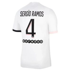 camiseta de futbol Paris Saint Germain PSG Sergio Ramos 4 Segunda Equipación 2021 2022