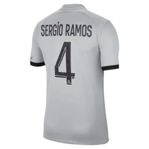 camiseta de futbol Paris Saint Germain PSG Sergio Ramos 4 Segunda Equipación 2022 2023