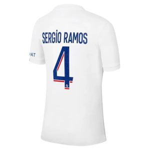camiseta de futbol Paris Saint Germain PSG Sergio Ramos 4 Tercera Equipación 2022 2023