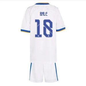 camiseta de futbol Real Madrid Gareth Bale 18 Primera Equipación Niño Kit 2021-22