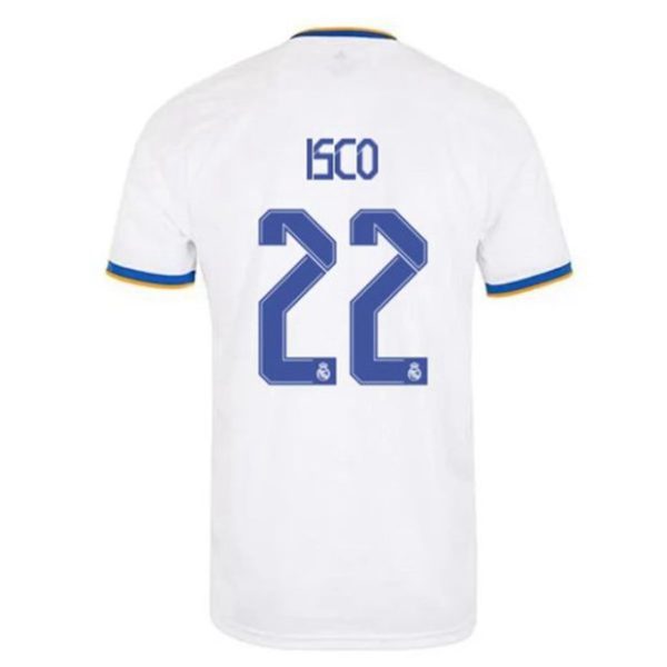 camiseta de futbol Real Madrid Isco Biography 22 Primera Equipación 2021 2022