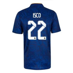 camiseta de futbol Real Madrid Isco Biography 22 Segunda Equipación 2021 2022