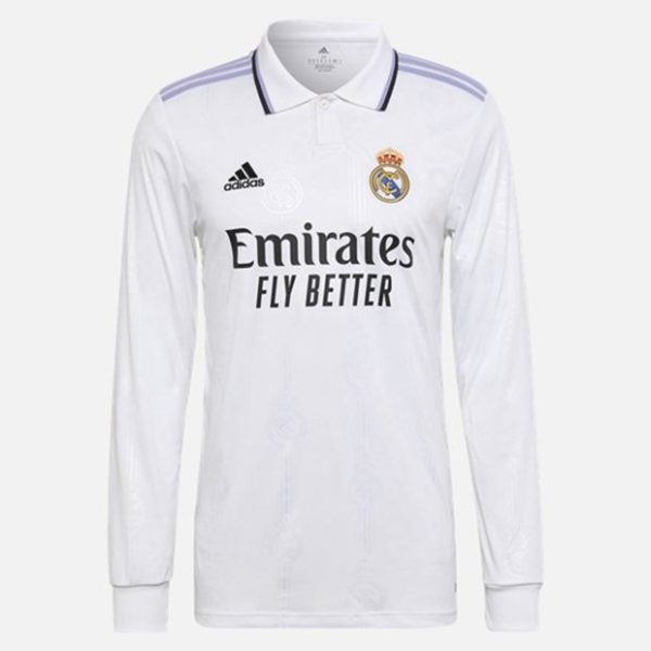 camiseta de futbol Real Madrid Karim Benzema 9 Primera Equipación 2022 2023 - Manga Larga