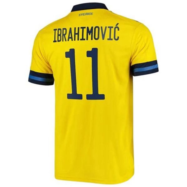 camiseta de futbol Suecia Zlatan Ibrahimović 11 Primera Equipación 2021