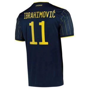 camiseta de futbol Suecia Zlatan Ibrahimović 11 Segunda Equipación 2021